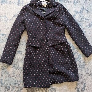 Anthropology Tulle coat with flowers Pattern for women XS